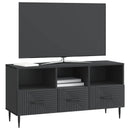 TV-skab med skuffe Sort 102 x 34,5 x 50 cm Konstrueret træ