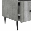 TV-skab med skuffe Betongrå 102 x 34,5 x 50 cm Konstrueret træ