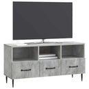 TV-skab med skuffe Betongrå 102 x 34,5 x 50 cm Konstrueret træ