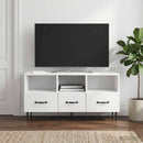 TV-skab Hvid højglans 102 x 34,5 x 50 cm Konstrueret træ