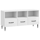 TV-skab Hvid højglans 102 x 34,5 x 50 cm Konstrueret træ