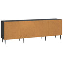 TV-skab Sort 150 x 31 x 50 cm Konstrueret træ