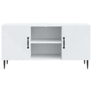 TV-skab Hvid 102 x 34,5 x 50 cm Konstrueret træ