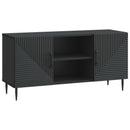 TV-skab Sort 102 x 34,5 x 50 cm Konstrueret træ