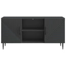 TV-skab Sort 102 x 34,5 x 50 cm Konstrueret træ