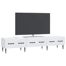 TV-skab med skuffe Hvid 147 x 34,5 x 30 cm Konstrueret træ