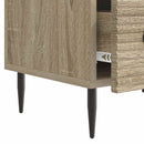 TV-skab med skuffe Sonoma-eg 147 x 34,5 x 30 cm Konstrueret træ