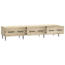 TV-skab med skuffe Sonoma-eg 147 x 34,5 x 30 cm Konstrueret træ