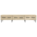 TV-skab med skuffe Sonoma-eg 147 x 34,5 x 30 cm Konstrueret træ