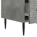 TV-skab med skuffe Betongrå 147 x 34,5 x 30 cm Konstrueret træ