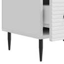 TV-skab Hvid højglans 147 x 34,5 x 30 cm Konstrueret træ