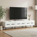 TV-skab Hvid højglans 147 x 34,5 x 30 cm Konstrueret træ