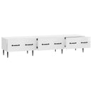 TV-skab Hvid højglans 147 x 34,5 x 30 cm Konstrueret træ