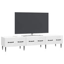TV-skab Hvid højglans 147 x 34,5 x 30 cm Konstrueret træ