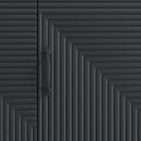 TV-skab Sort 99 x 34,5 x 50 cm Konstrueret træ
