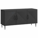 TV-skab Sort 99 x 34,5 x 50 cm Konstrueret træ