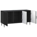 TV-skab Sort 99 x 34,5 x 50 cm Konstrueret træ