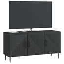 TV-skab Sort 99 x 34,5 x 50 cm Konstrueret træ