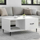 Sofabord Hvid 90 x 50 x 40 cm Konstrueret træ
