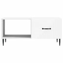 Sofabord Hvid 90 x 50 x 40 cm Konstrueret træ