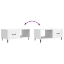 Sofabord Hvid 90 x 50 x 40 cm Konstrueret træ
