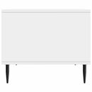 Sofabord Hvid højglans 90 x 50 x 40 cm Konstrueret træ