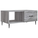 Sofabord Grå sonoma-eg 90 x 50 x 40 cm Konstrueret træ
