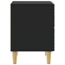 Sengebord Sort 43 x 34,5 x 48 cm Konstrueret træ