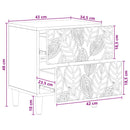 Sengebord Sort 43 x 34,5 x 48 cm Konstrueret træ