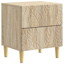 Sengebord Sonoma-eg 43 x 34,5 x 48 cm Konstrueret træ