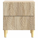 Sengebord Sonoma-eg 43 x 34,5 x 48 cm Konstrueret træ