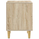 Sengebord 2 pcs Sonoma-eg 43 x 34,5 x 48 cm Konstrueret træ