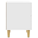 Sengebord 2 pcs Hvid højglans 43 x 34,5 x 48 cm Konstrueret træ