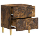 Sengebord Røget eg 43 x 34,5 x 48 cm Konstrueret træ