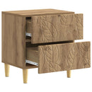 Sengebord 2 pcs Artisan-eg 43 x 34,5 x 48 cm Konstrueret træ