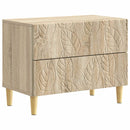 Sengebord Sonoma-eg 62 x 34,5 x 48 cm Konstrueret træ