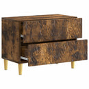 Sengebord Røget eg 62 x 34,5 x 48 cm Konstrueret træ