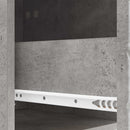 Sengebord Betongrå 43 x 39,5 x 66,5 cm Konstrueret træ
