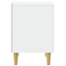 Sengebord 2 pcs Hvid 43 x 34,5 x 50 cm Konstrueret træ