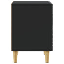 Sengebord 2 pcs Sort 43 x 34,5 x 50 cm Konstrueret træ