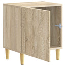 Sengebord 2 pcs Sonoma-eg 43 x 34,5 x 50 cm Konstrueret træ