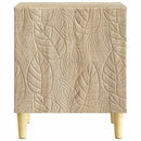 Sengebord 2 pcs Sonoma-eg 43 x 34,5 x 50 cm Konstrueret træ