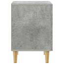 Sengebord 2 pcs Betongrå 43 x 34,5 x 50 cm Konstrueret træ