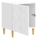Sengebord 2 pcs Hvid højglans 43 x 34,5 x 50 cm Konstrueret træ