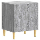 Sengebord 2 pcs Grå Sonoma 43 x 34,5 x 50 cm Konstrueret træ