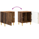 Sengebord 2 pcs Gammelt træ 43 x 34,5 x 50 cm Konstrueret træ