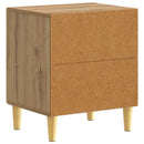 Sengebord 2 pcs Artisan-eg 43 x 34,5 x 50 cm Konstrueret træ