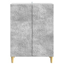 Sideboard Betongrå 66 x 34,5 x 90 cm Konstrueret træ
