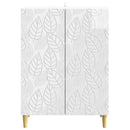 Sideboard Hvid højglans 66 x 34,5 x 90 cm Konstrueret træ