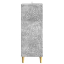 Sideboard Betongrå 33 x 34,5 x 90 cm Konstrueret træ